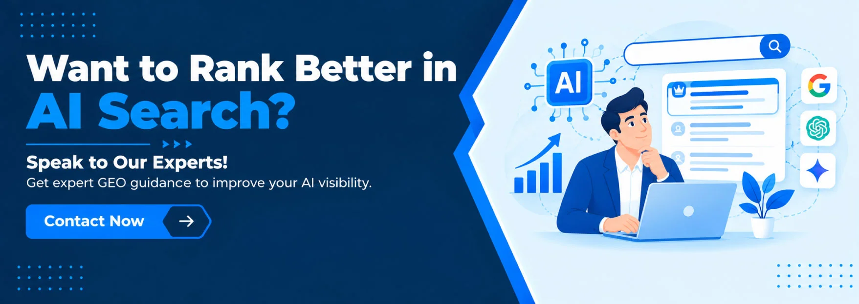 Want to Rank Better in AI Search? Speak to Our Experts!